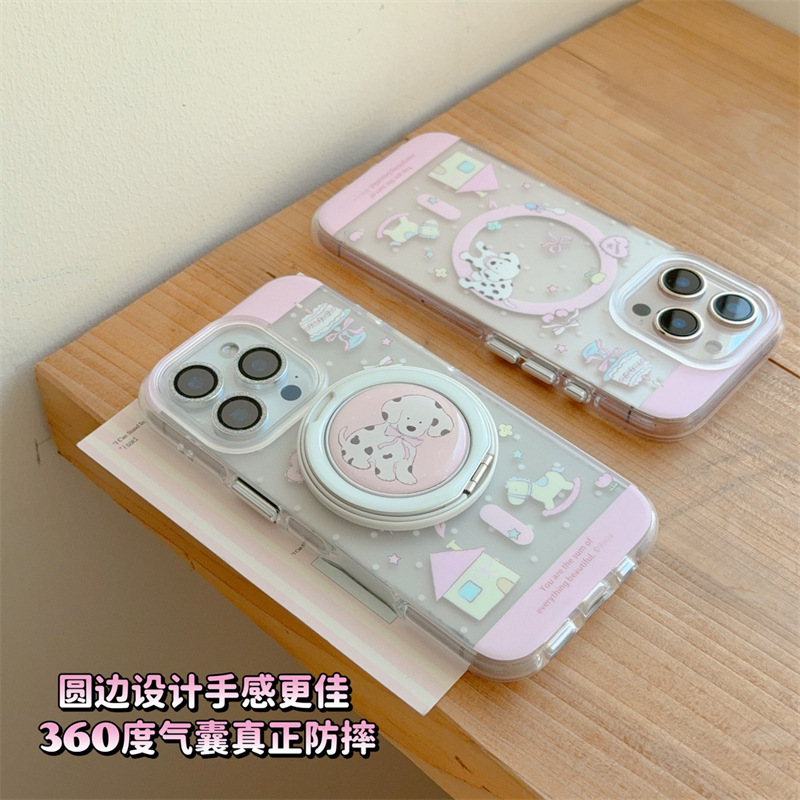 小屋木马斑点狗13适用iPhone16promax苹果17磁吸手机壳15保护套14|undefined