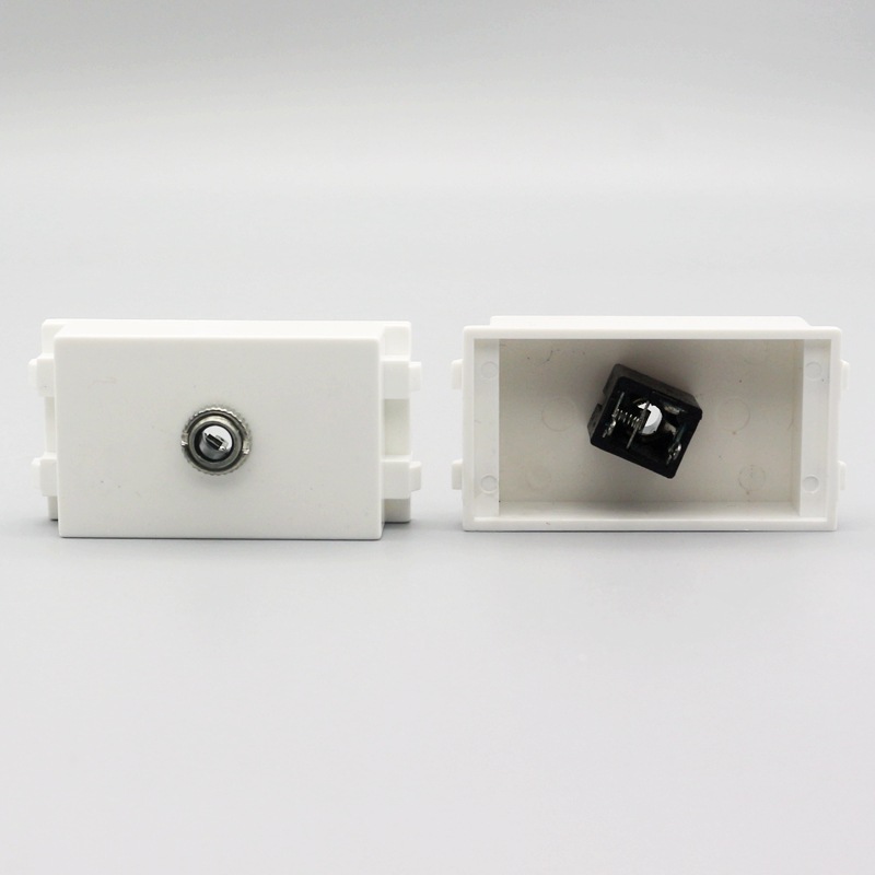 128型3.5mm单孔耳机音频插座模块焊接型多媒体地插面板功能件模块