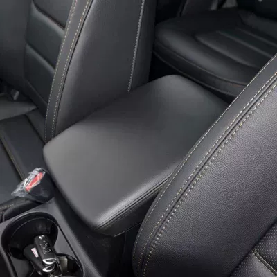 Protective Leather Cover Armrest Box — Armrest box - 17-22-black-leather-black-line