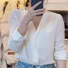 法式优雅重磅真丝双绉白衬衫女2025早春新品