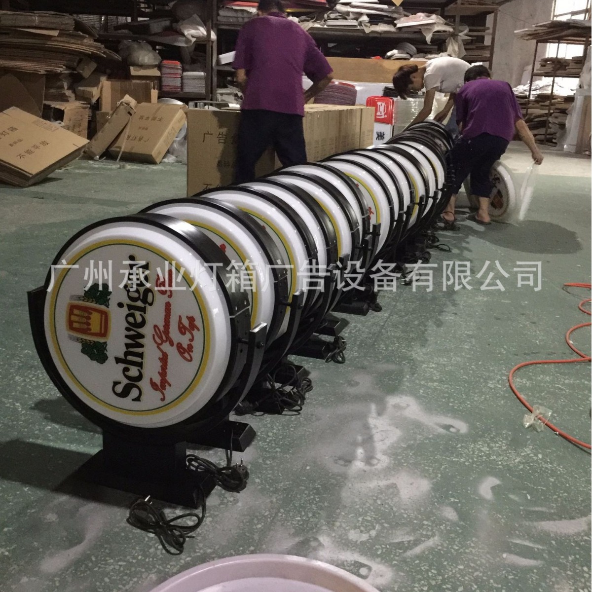 360度吊挂式 自动旋转灯箱 吸塑灯箱 户外旋转灯箱 灯箱广告