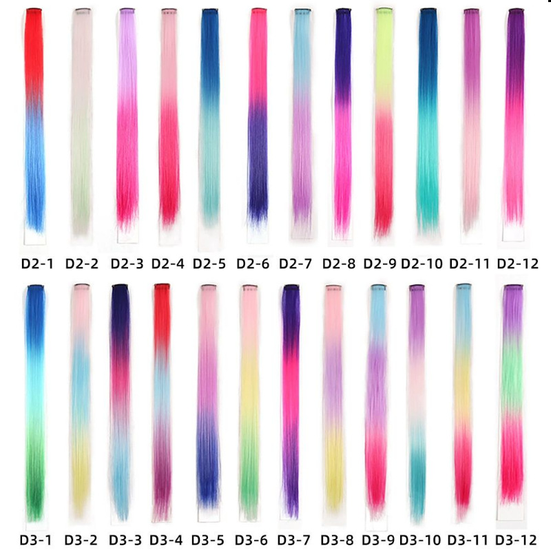 Perucas de color teñido bicolor tricolor orejas teñido una pieza de teñido extensión de cabello fábrica de pelucas en stock al por mayor