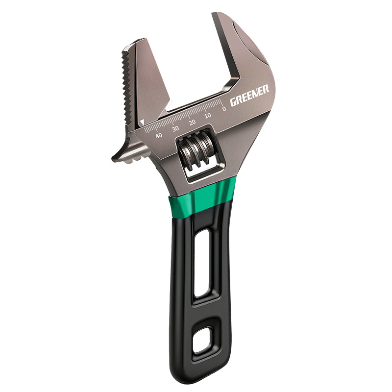 Llave móvil de gran abertura de bosque verde boca viva multifuncional especial de baño herramienta de mano multifuncional llave móvil verdadera pequeña