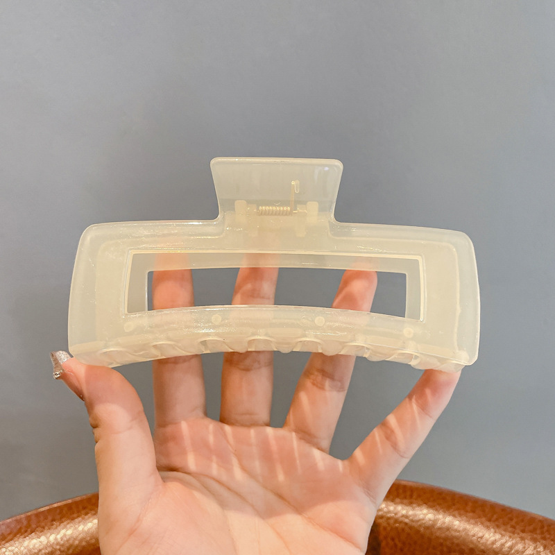 17 ¿ Jelly Light Yellow Square GRIP clip 12.5cm