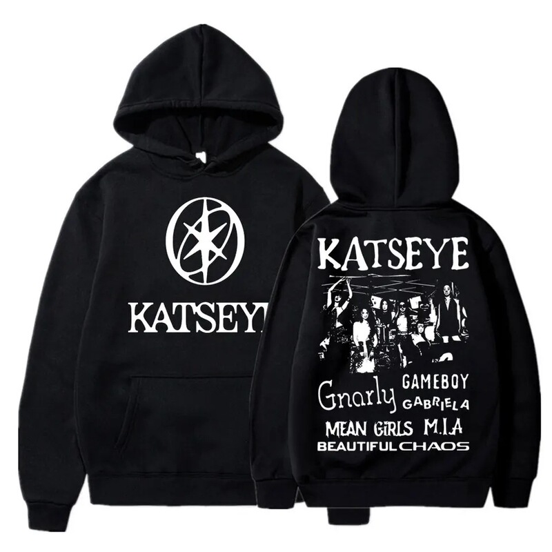 Kpop Katseye Beautiful Chaos Album Graphic Sweatshirt Fashion Harajuku Sportswear Unisex Korean Style