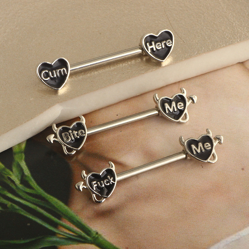 Labret piercing jewelry detail image