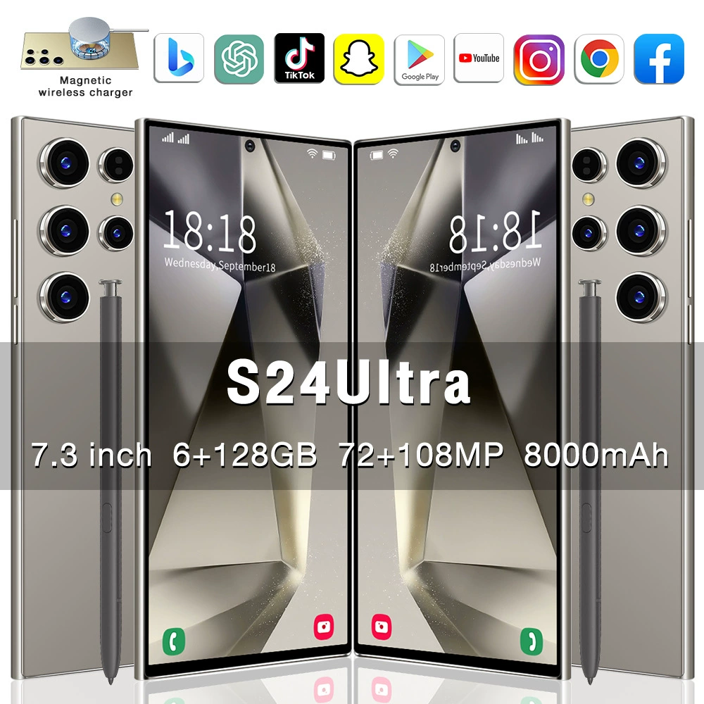 Зарядка умных часов, мобильный телефон, S24, 3 дюйма, широкий экран