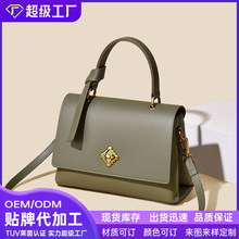 新款包包高级感实用手提包时尚轻奢包锁斜挎包简约大容量女包跨境