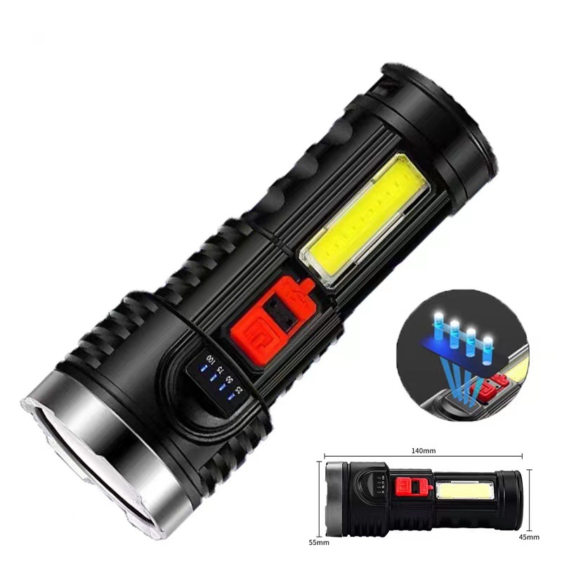 handheld universal travel waterproof tactics flashlight for camping