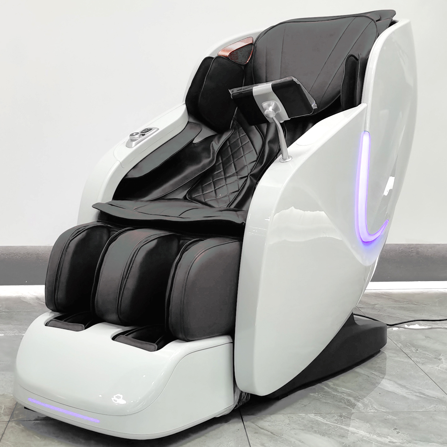 Sillón de masaje multifuncional para personas mayores, totalmente automático, con brazo robótico tipo cápsula espacial, sofá eléctrico inteligente con voz IA