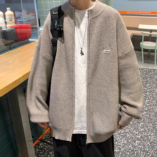 Hong Kong style casual loose sweater sweater cardigan a generation of hair