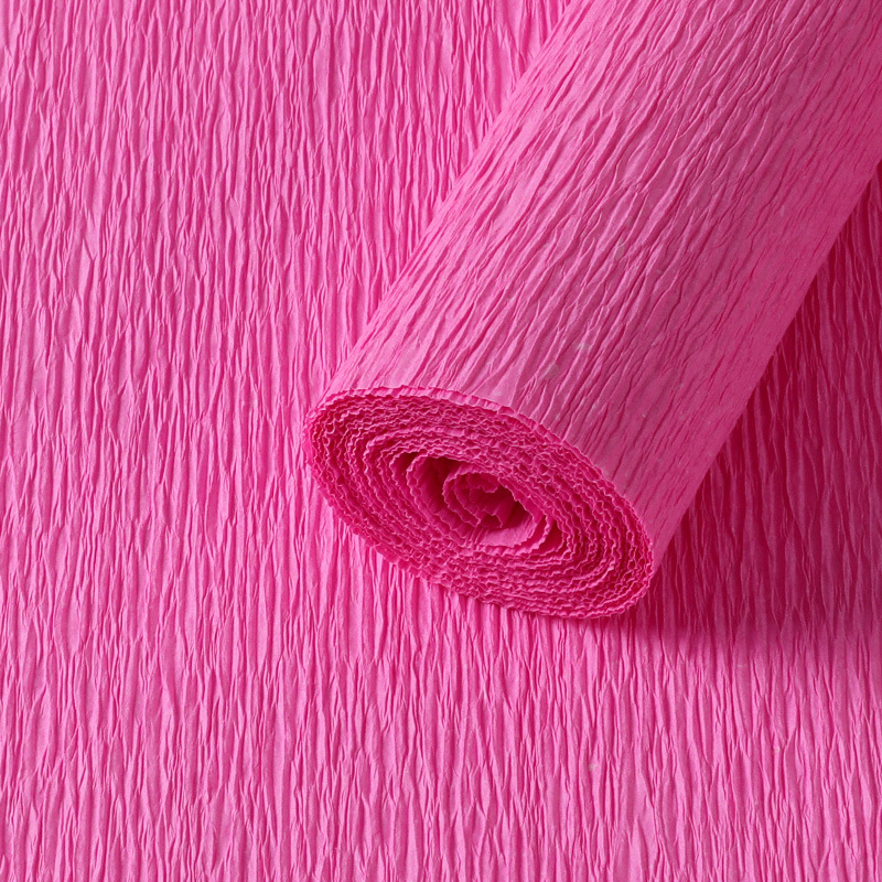 Thickened [Peach Red] Crepe Paper - 1 roll