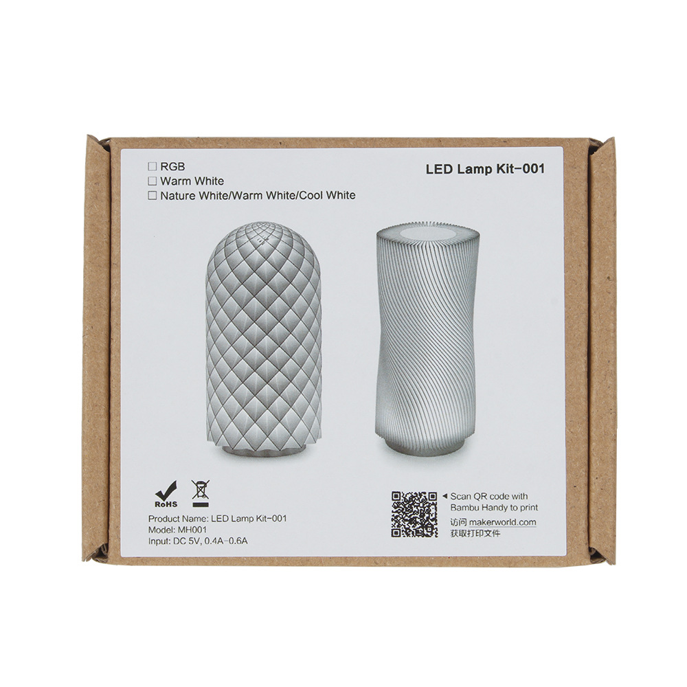 Adaptarse a la impresora 3D Tuzhu Componentes creativos LED Night Light Maker Toy Works Model MH001