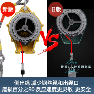 Moon anti-falling device cargo ladder differential self-locking high-altitude tower crane operation wire rope retarder 3m10 m 60MX20