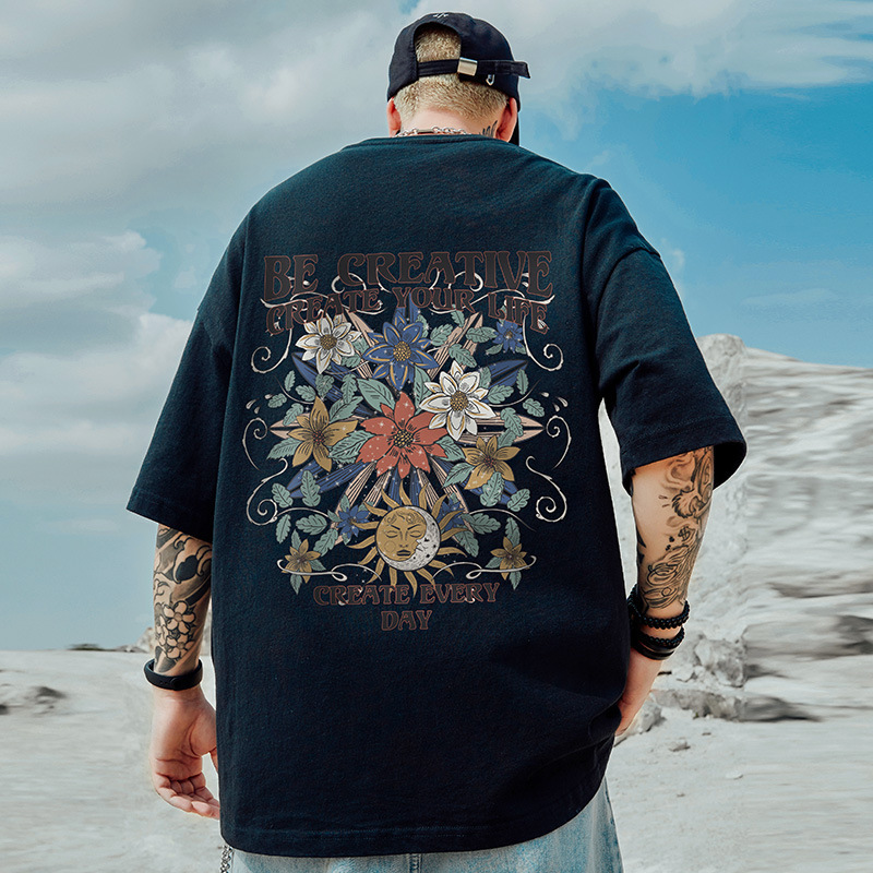 American Fashionable Short-sleeved Men's Loose Plus Size oversize Hip-hop High Street Summer Pure Cotton Couple's T-shirt 8XL American Fashionable Short-sleeved Men's Loose Plus Size oversize Hip-hop High Street Summer Pure Cotton Couple's T-shirt 8XL