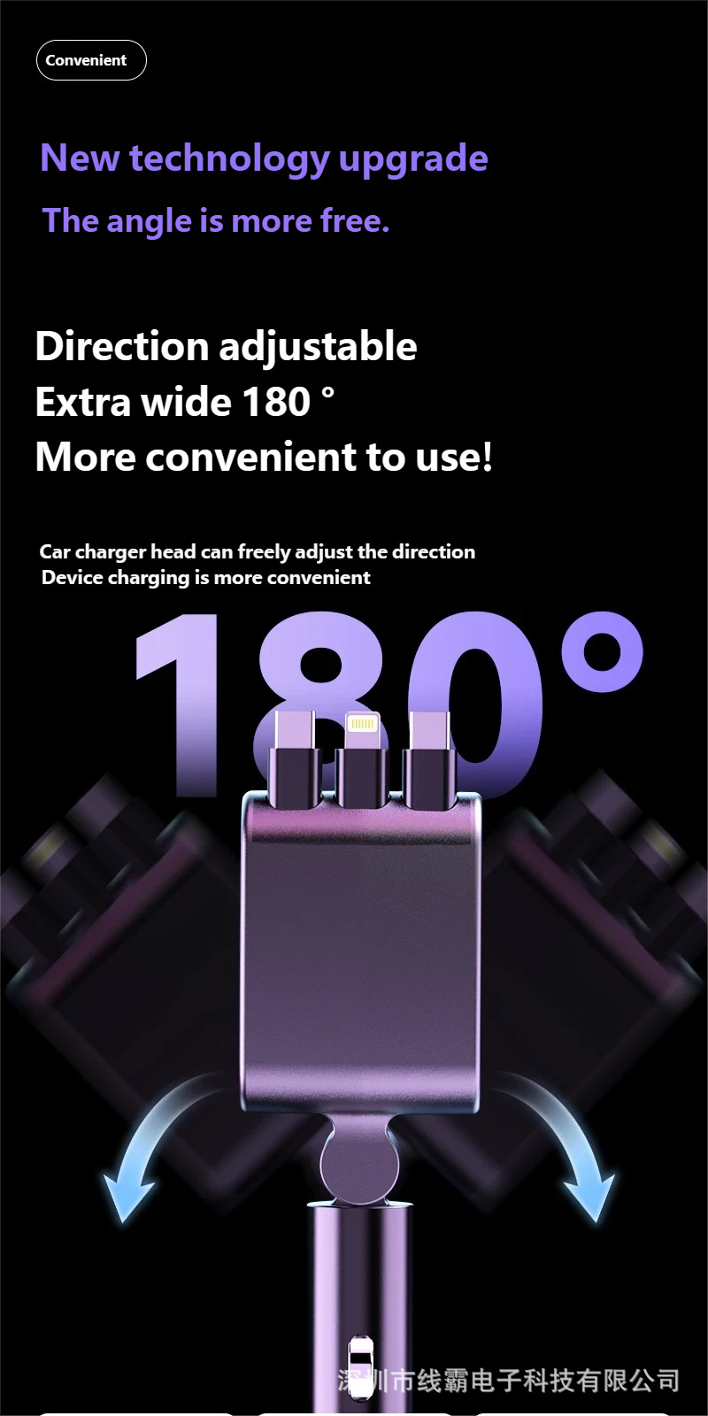 Car Charger Fast Charging 120W Digital Display Retractable Cigarette Lighter Compatible with Mobile Phones and Laptops Cross-Border Hot-Selling Flash Charging