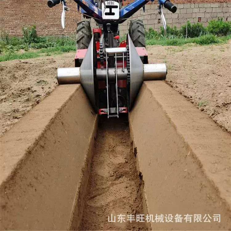 果园果树犁地筑埂机 草莓种植打梗机 柴油开沟筑垄机