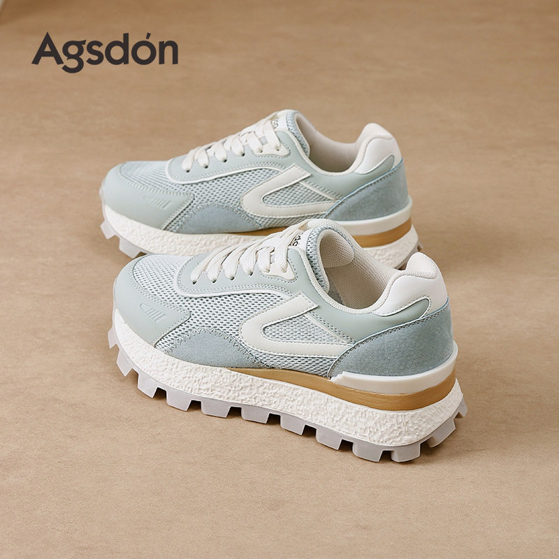 Zapatos de entrenamiento para mujeres 2025 nuevo otoño pequeño hombre azul casuales Gump Daddy zapatos deportivos