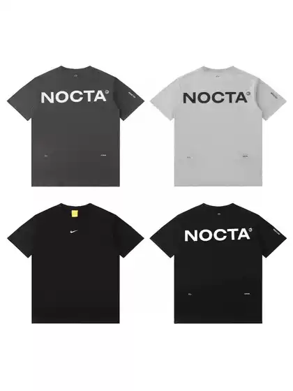 25SS Summer Small Hook Joint NOCTA Couple Sports Leisure Crewneck Printed Short-sleeved T-shirt Trendy