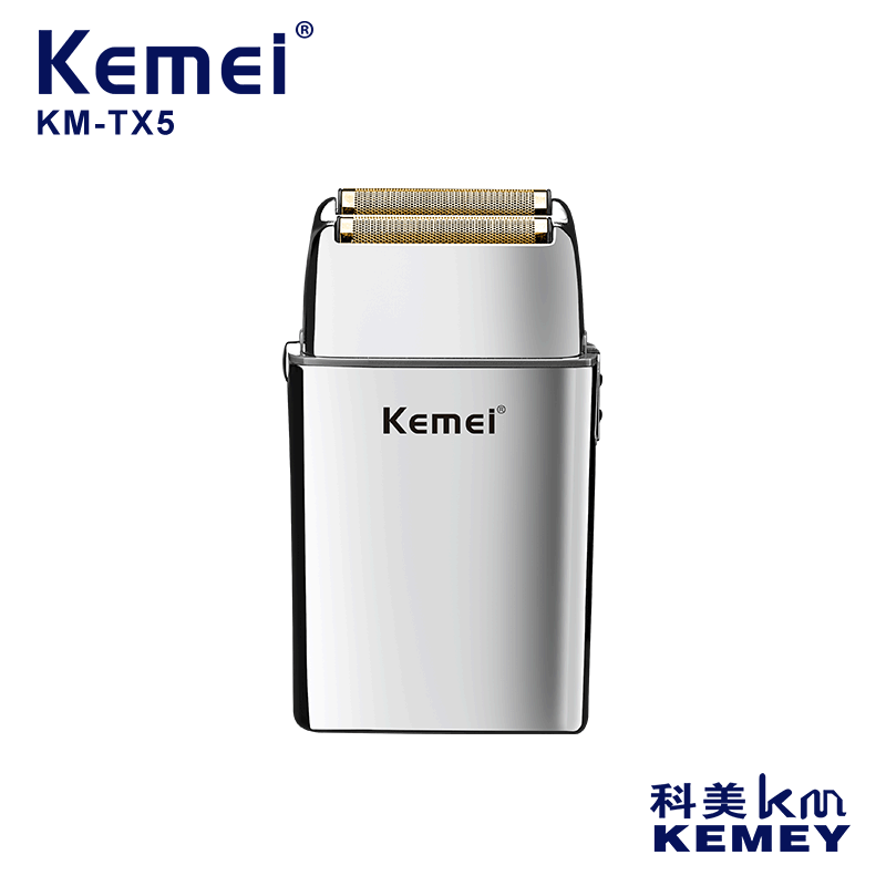 KEMEI科美KM-TX5剃须刀电动往复式USB充电式刮胡刀浮动刀网胡须刀