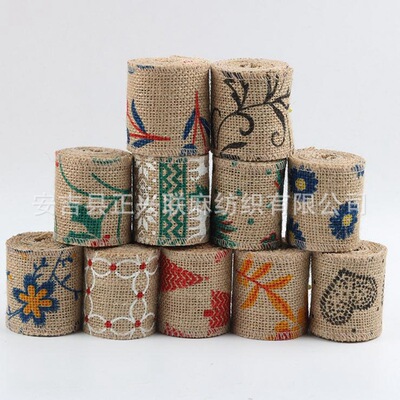 [Linen table runner] 2022 Christmas technology Linen festival Supplies gift DIY Handmade goods Garland Table flag
