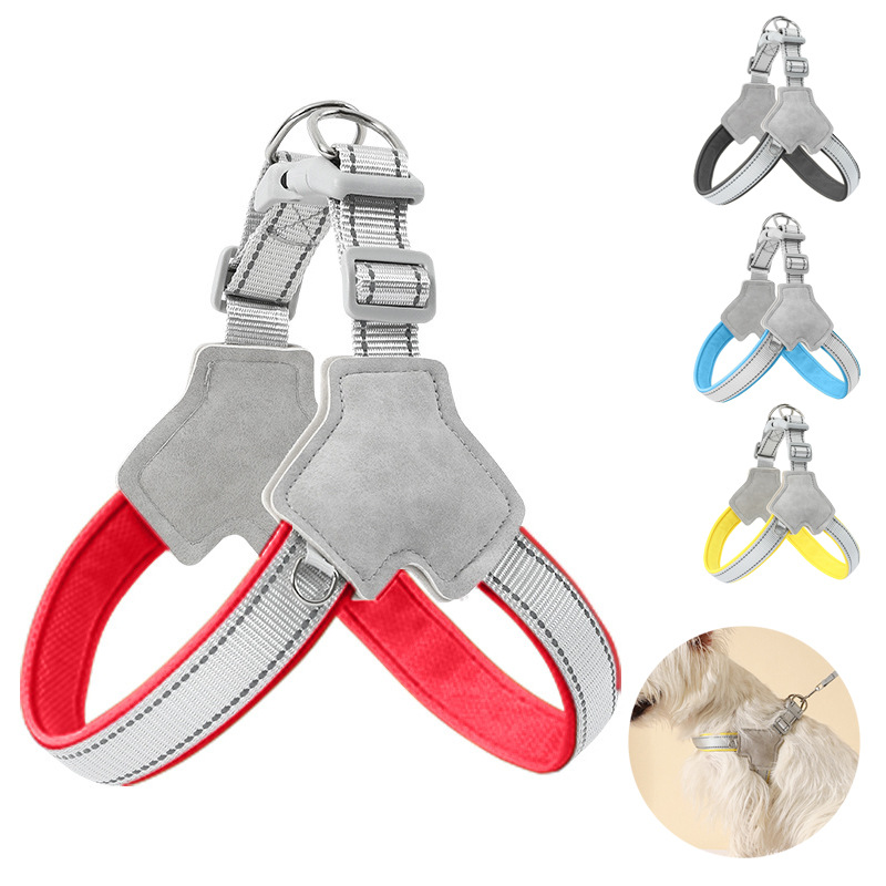 Nueva correa para el pecho para perros, malla transpirable, correa para mascotas, silla de montar, cuerda para perros, suministros para mascotas al por mayor
