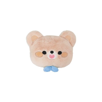 Seat cushion, seat cover Autumn and Winter Warm Anti-Slip - rabbit-fur-embroidered-bow-bear-headrest