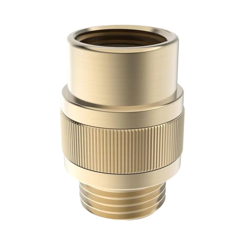 Handheld Dual Shower Faucet Brushed Gold Rv Hose Flow Restrictor Plc Shower Head Shut-Off Valve Control Valve
