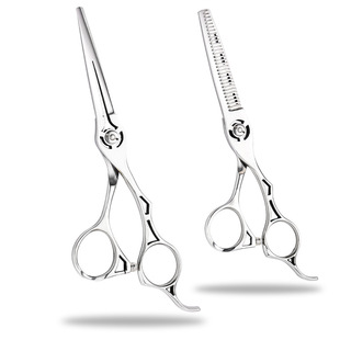 6.0 inch hollow new hairdressing scissors barber scissors flat scissors thin hair salon hairdresser