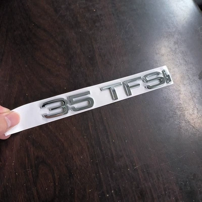 rear lettering, Car logo - standard-35tfsi-displacement-standard