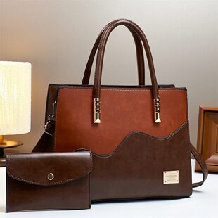 Ready-made tote bag for women 2025 spring and summer new commuter handbag color matching high-end large-capacity women's bag