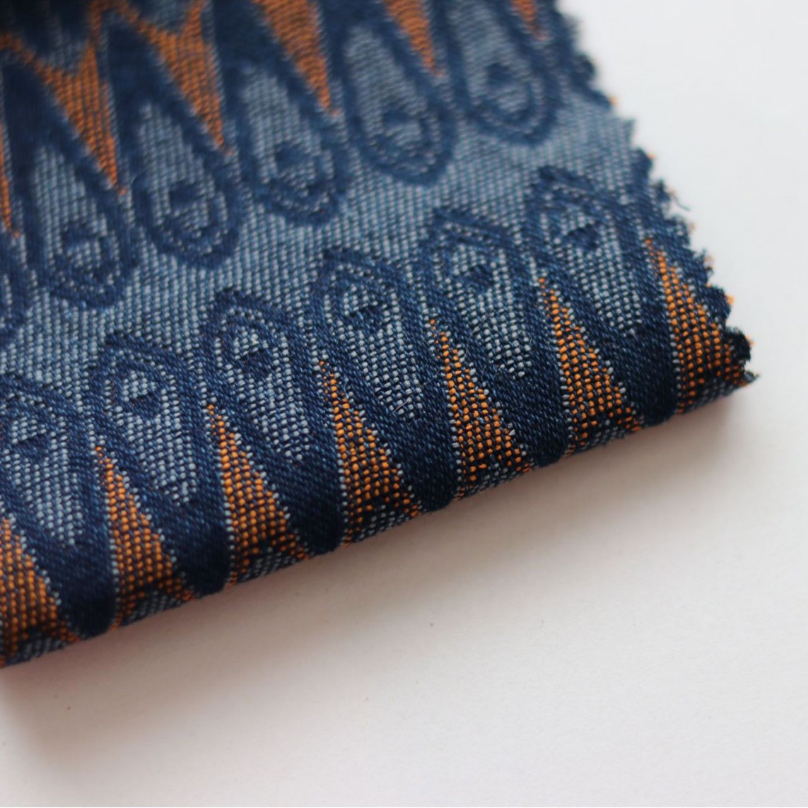 [Denim] mezcla de color denim de alta calidad Jacquard tela de moda zapatos, sombreros, bolsos, chaquetas, artesanías image 5