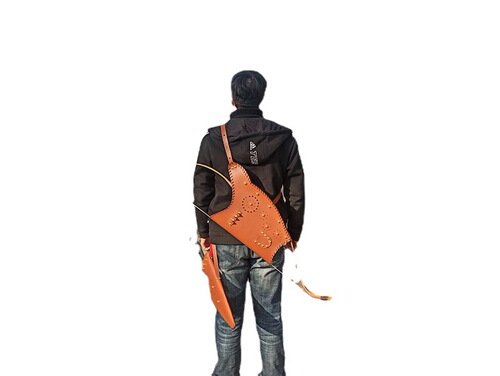 Bow and arrow quiver, bow bag, antique quiver, bow bag, outdoor shooting sports traditional bag, beautiful hunting traditional bow and arrow bag