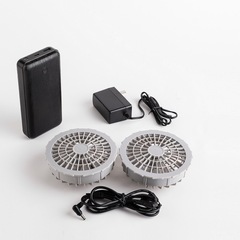 Factory Summer Air Conditioning Suit Cooling Suit Fan Suit 12V Battery Power Bank Brushless Brushless Fan Complete Set Accessories
