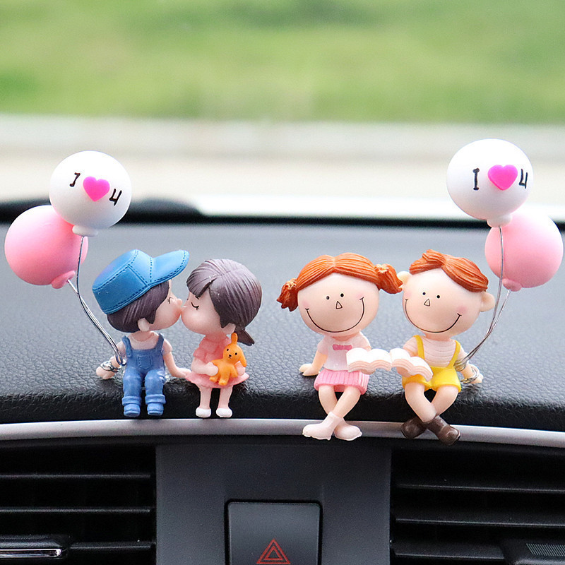 Lindo regalo para niñas, decoración de coche de pareja, decoración de coche, pastel, decoración de escritorio de oficina en el hogar