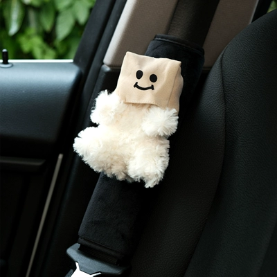 Socially Awkward West Highland Car Motorcycle Handle Cover - happy-society-fear-west-highland-shoulder-cover-single-hand-stitched-style