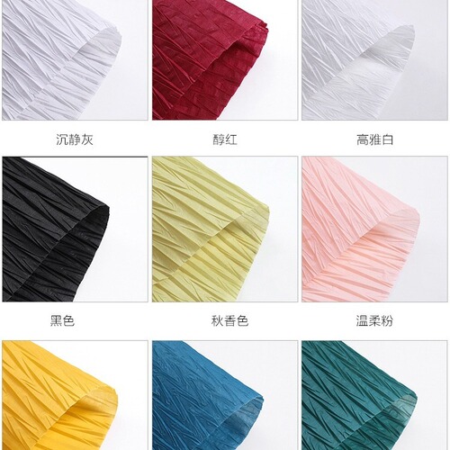 Beaded crepe paper flower art packaging paper material black white wrinkled paper hand-ripped vintage color shaped fabric