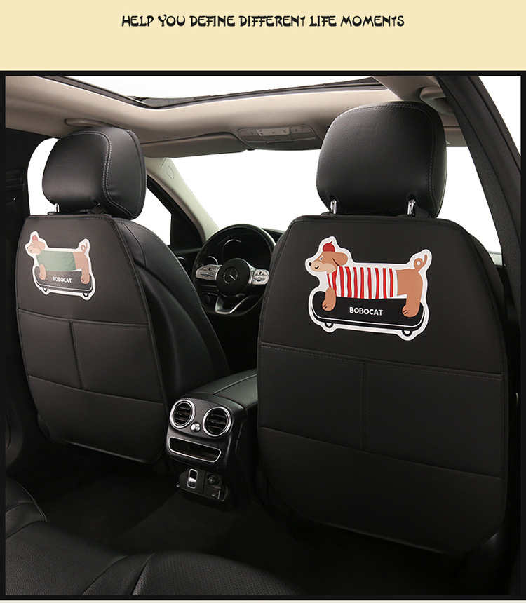 Car Anti-Kick Pad, Universal Anti-Kick Pad, Rear Seat Backrest Anti-Dirt Protective Pad, Children's Dachshund Anti-Kick Pad