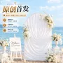 婚礼背景派对新款拱门布