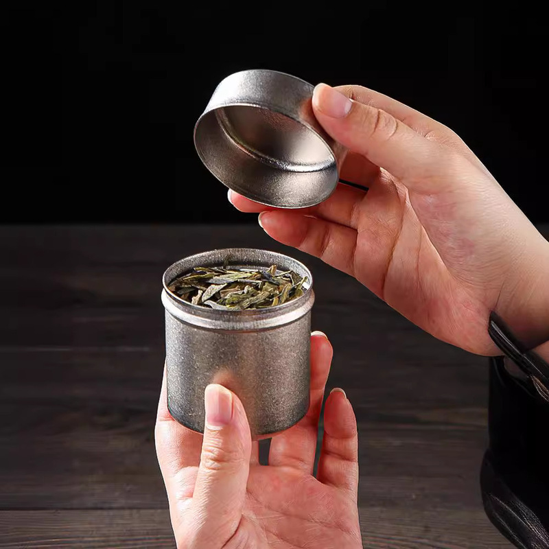 纯钛茶叶罐旅行户外随身茶盒车载茶叶茶仓便携密封罐子储茶保鲜罐|undefined