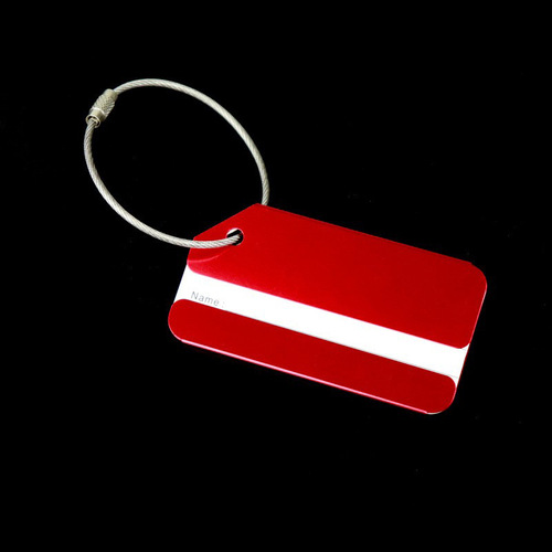 Aluminum alloy luggage tag metal luggage tag hang tag suitcase baggage check-in tag airplane boarding pass wholesale