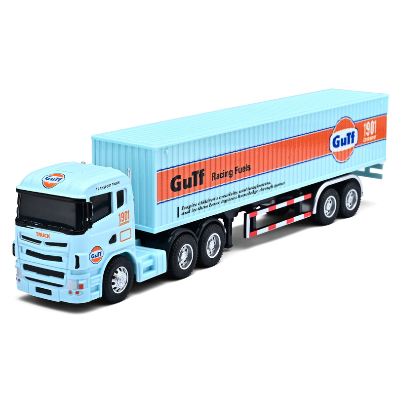 Simulation Scandinavian Container Truck American Refrigerated Truck Alloy Car Model Pull-Back Boy Small Toy Amusement Park Stall Wholesale Simulation Scandinavian Container Truck American Refrigerated Truck Alloy Car Model Pull-Back Boy Small Toy Amusement Park Stall Wholesale
