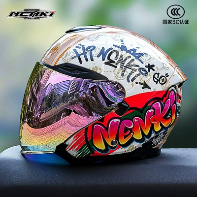 Summer Sun Protection Three-Quarter Helmet — Motosiklet kaskı (dəbilqə)