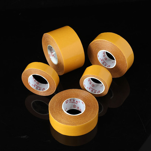 Floor cloth-based double-sided tape mesh double-sided cloth-based tape yellow high-viscosity strong carpet tape wedding exhibition