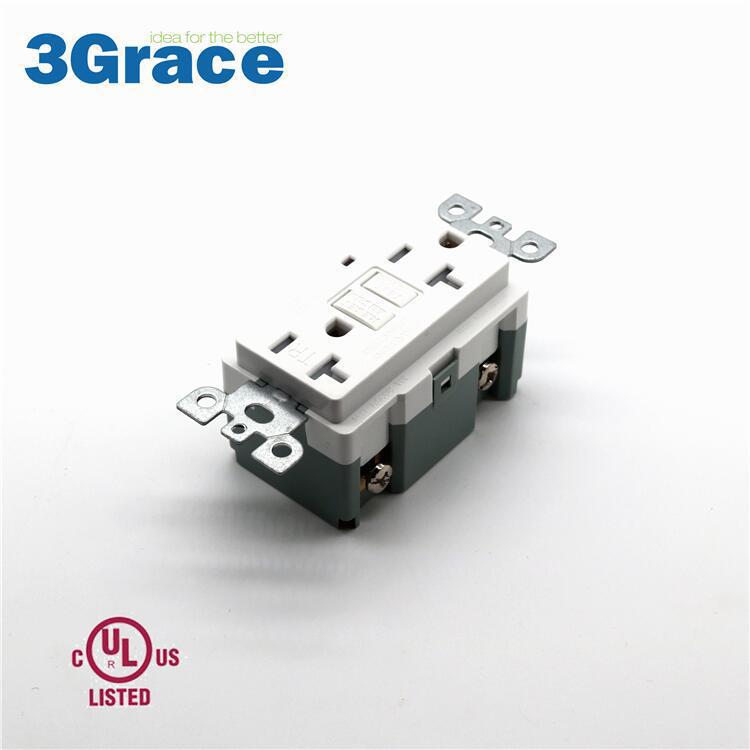 20A GFCI插座带TR带保护门专业美标插座供应美国墨西哥加拿大等国