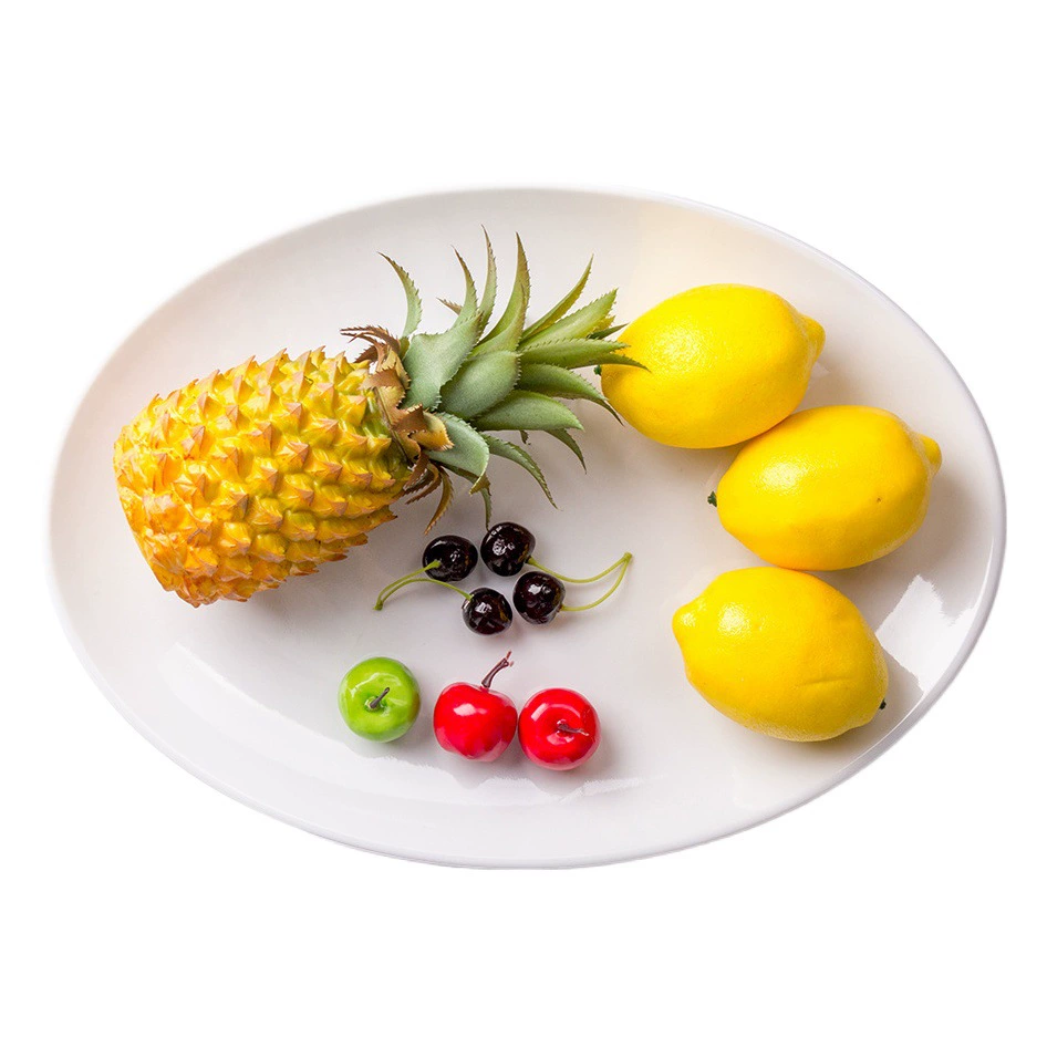 Меламин мелкая овальная тарелка отель пельмени Кондитерские фрукты блюдо школьная столовая блюдо Рыбная тарелка посуда оптом