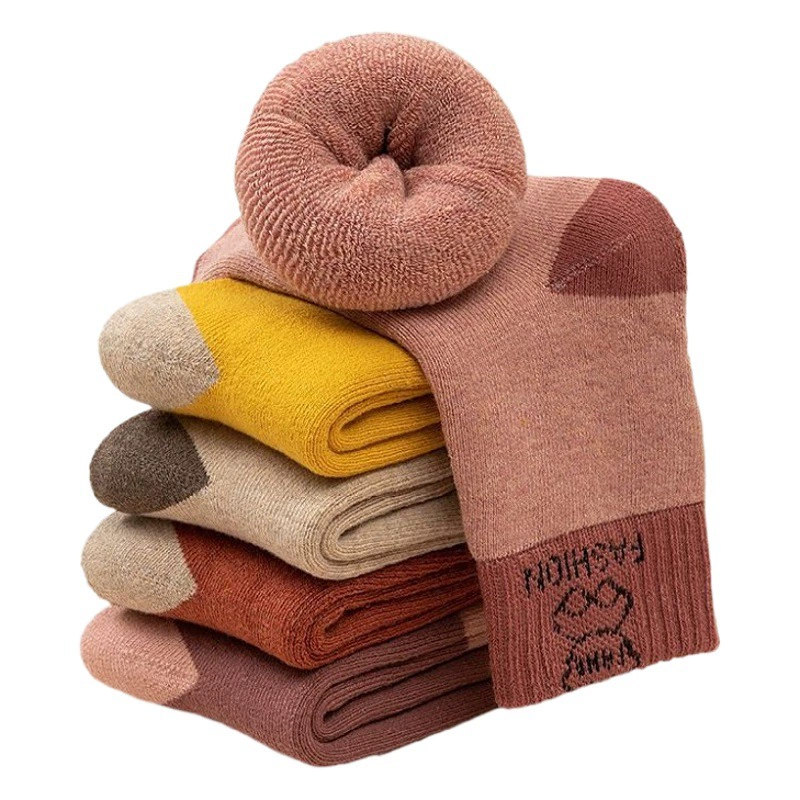 [Взрывы] Детские носки для мальчиков осенне-зимние детские носки для девочек махровые носки утолщенные на флисовой подкладке