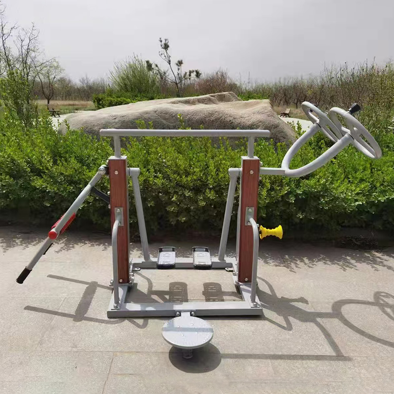 Nuevo estándar nacional al aire libre equipo de acondicionamiento físico de plástico y madera camino de acondicionamiento físico multifuncional integrado equipo de acondicionamiento físico de ancianos equipo de entrenamiento
