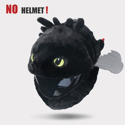 Motosiklet dəbilqələri Animal - black-toothless