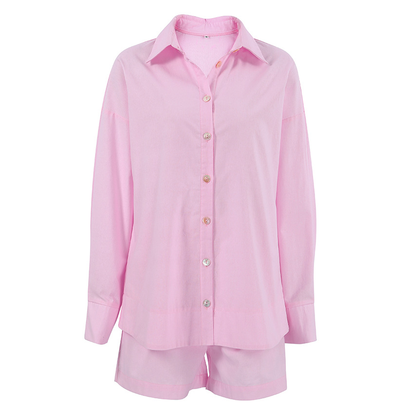 Casual Style Daily Women's Casual Solid Color Cotton Shorts Co-ord Set Shorts Sets
